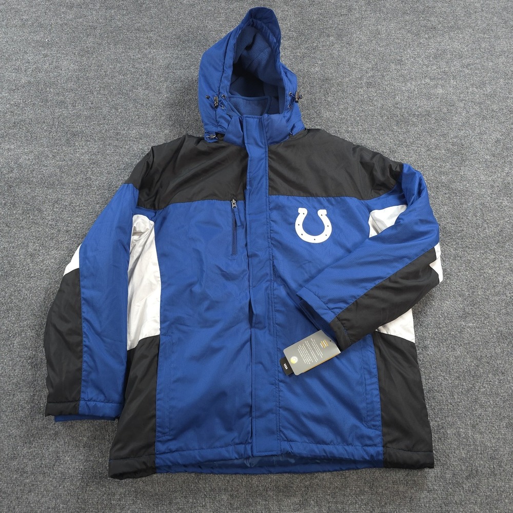 Indianapolis Colts Jacket Mens L Blue NFL Football 3 In 1 Systems NFL Team NEW
